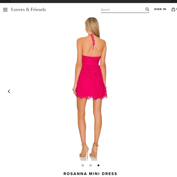 Lovers + Friends Rosanna Mini Dress in Paradise Pink - Picture 3 of 6